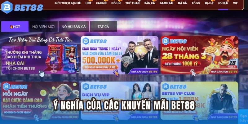Ý nghĩa của chương trình khuyến mãi Bet88